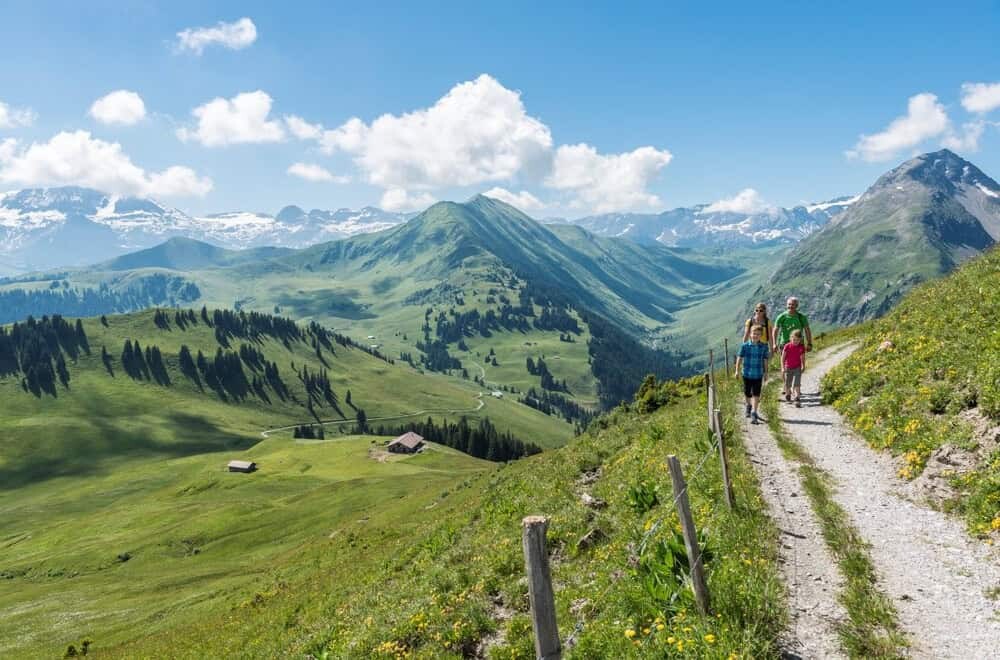 Mountain hike with Christian