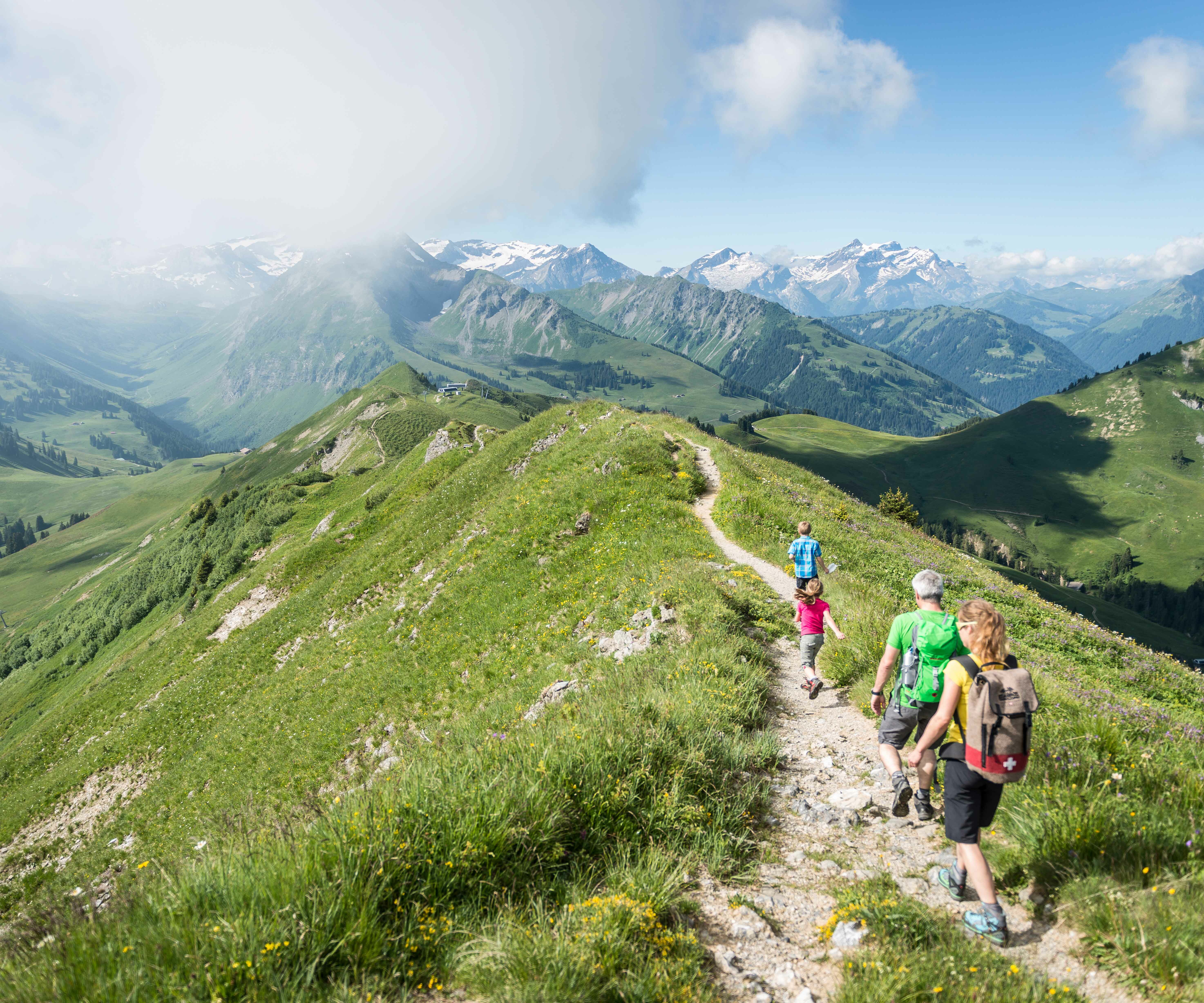 Randonné panoramique avec Gaby de Rinderberg par Hornberg à Horneggli