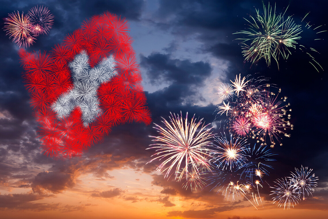 Fireworks - Gstaad Palace