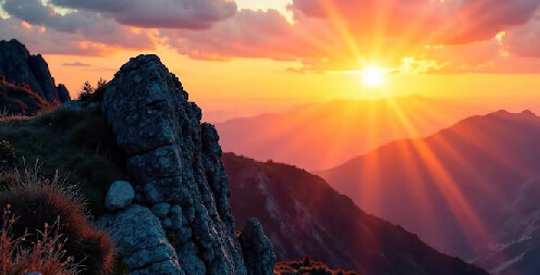 Sunrise hike with Christian