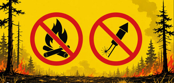 Feuerverbot im Wald und in Waldesnähe